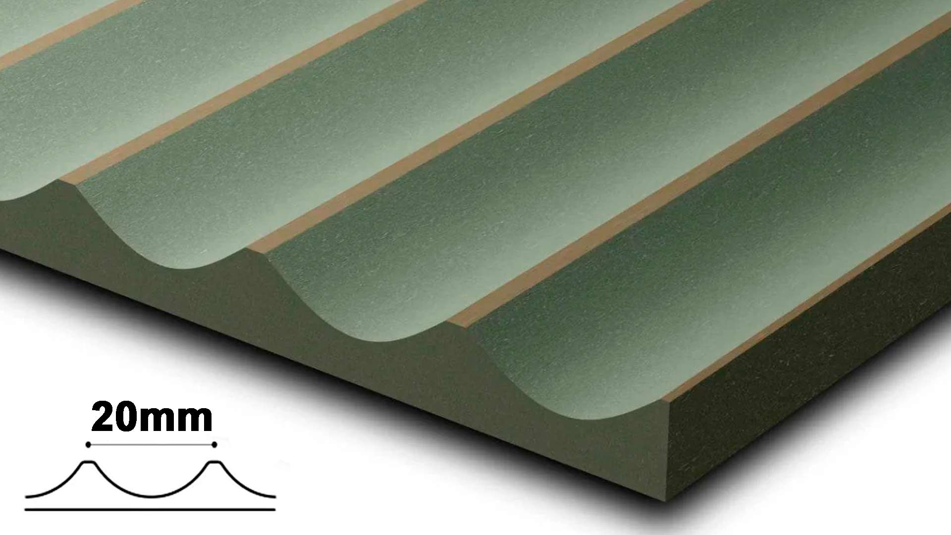 Fluted MDF Wall Panels 20mm Flutes Fluted MDF Wall Panels 20mm Flutes